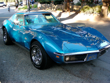 blue corvette